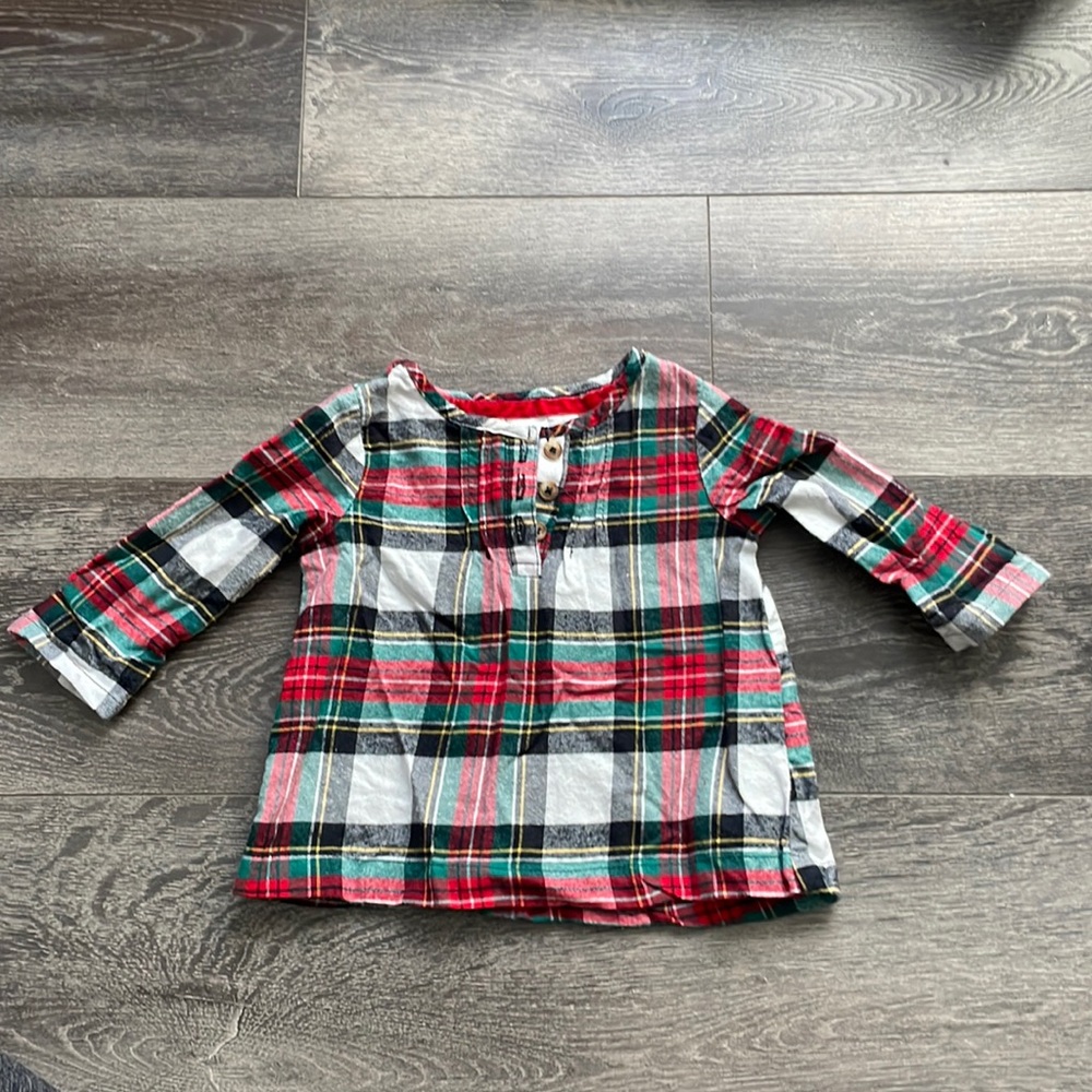 Carter’s baby girl plaid shirt